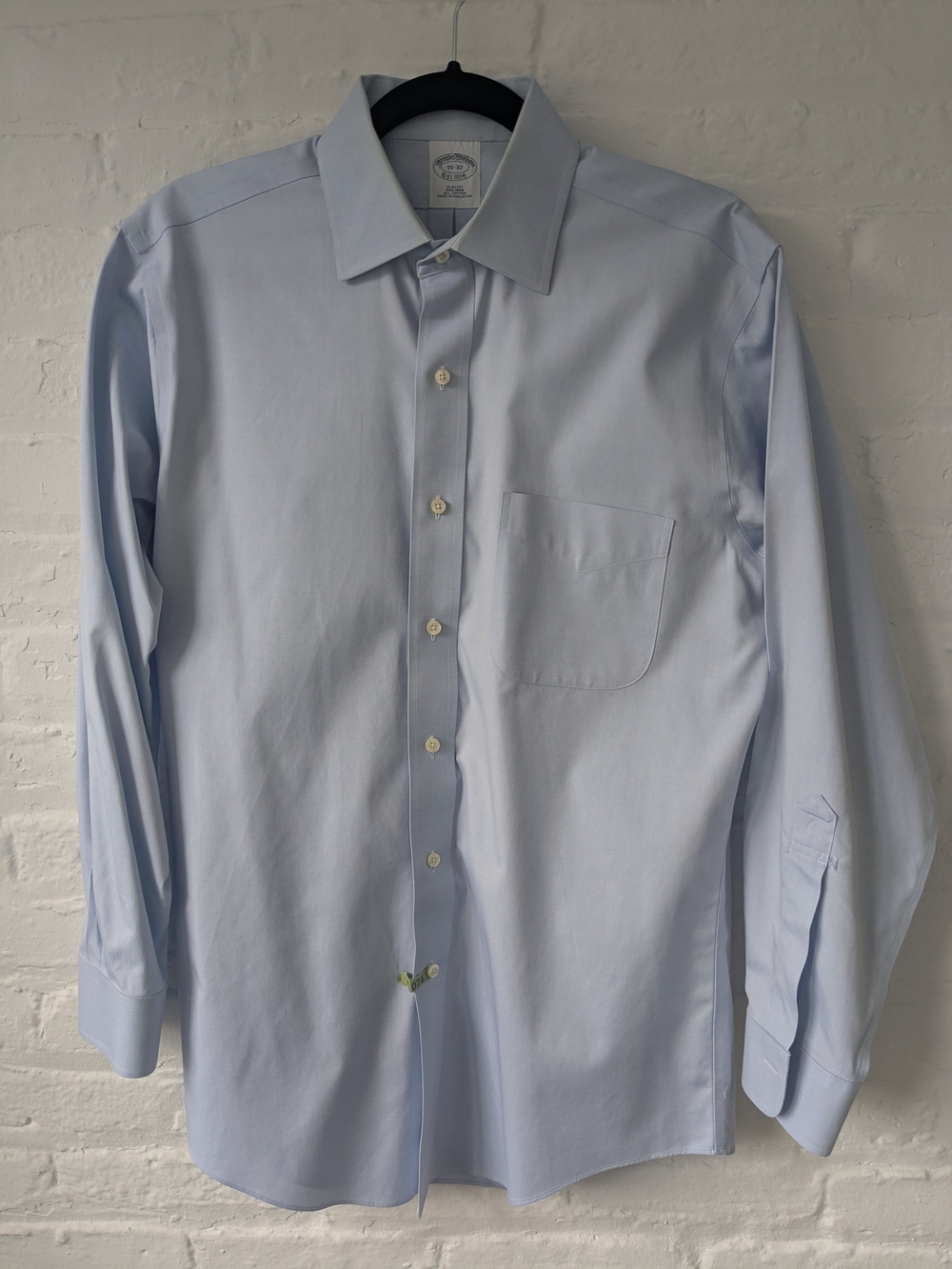 Brooks Brothers Light Blue Dress Shirt with Chest Pocket
